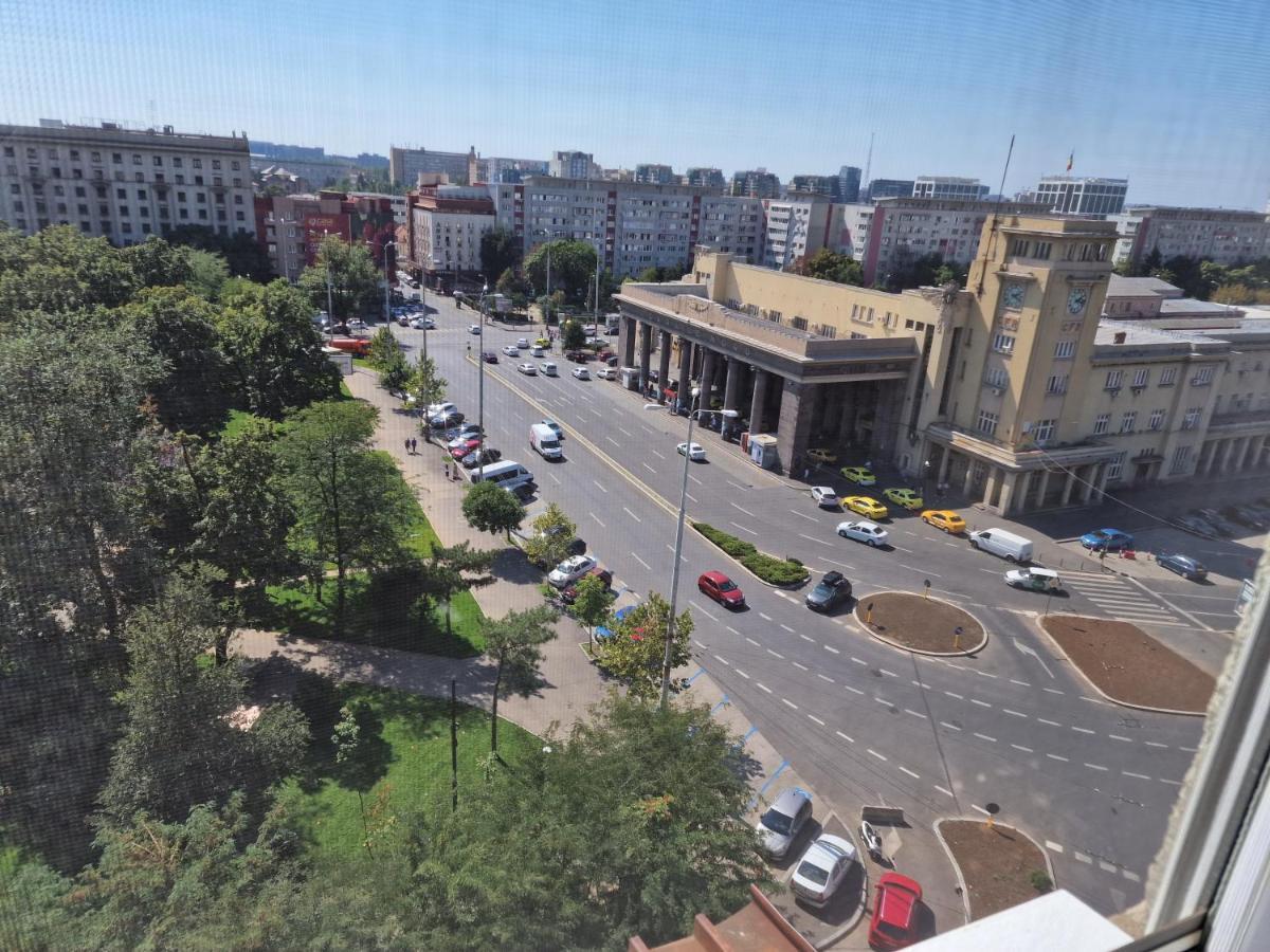 Apartament Gara De Nord Bukarest Exteriör bild