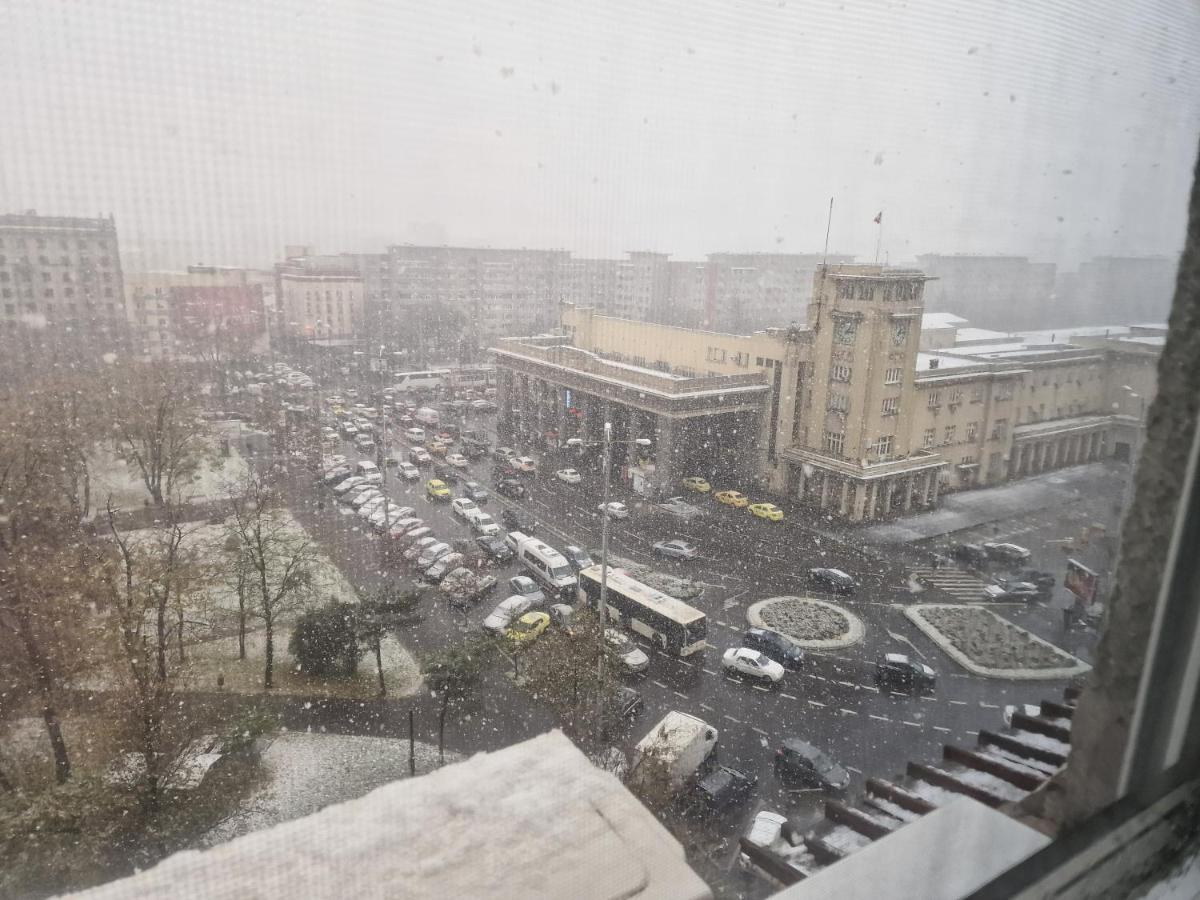 Apartament Gara De Nord Bukarest Exteriör bild